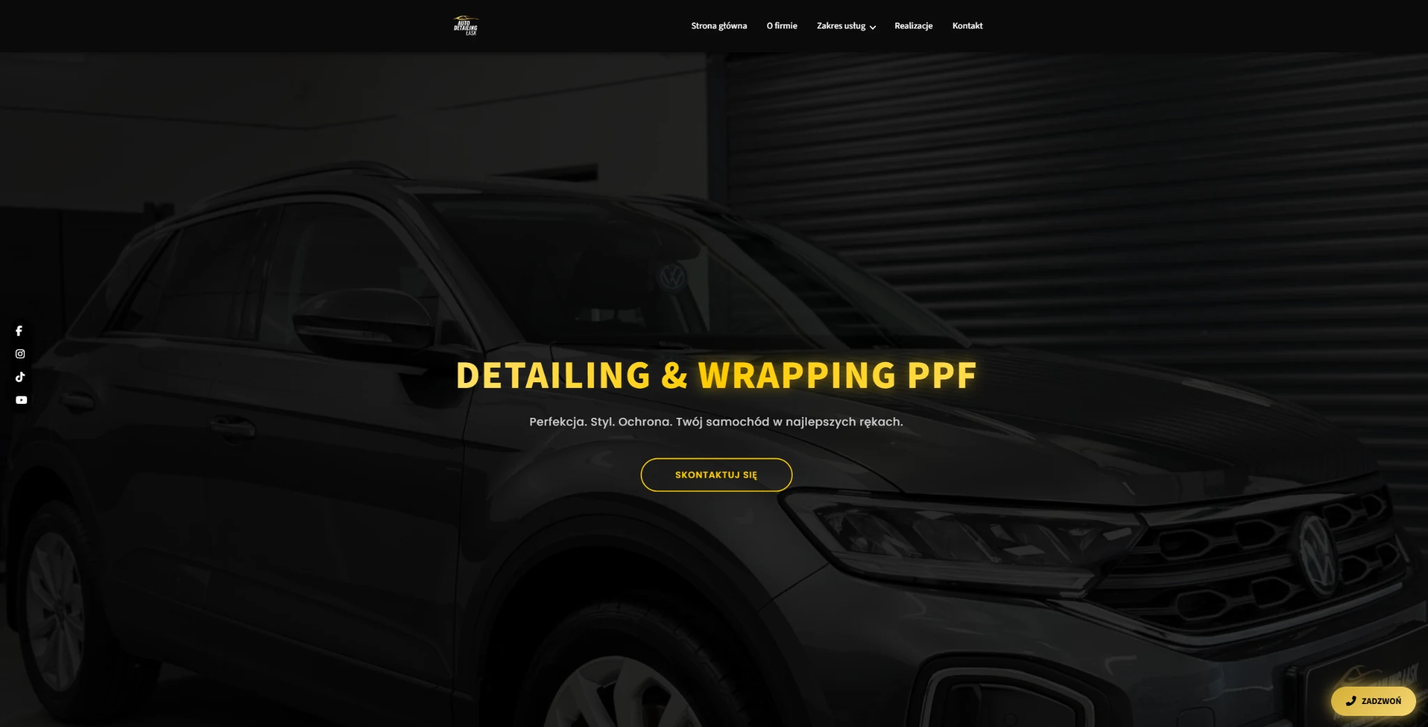 Strona internetowa Auto Detailing Łask